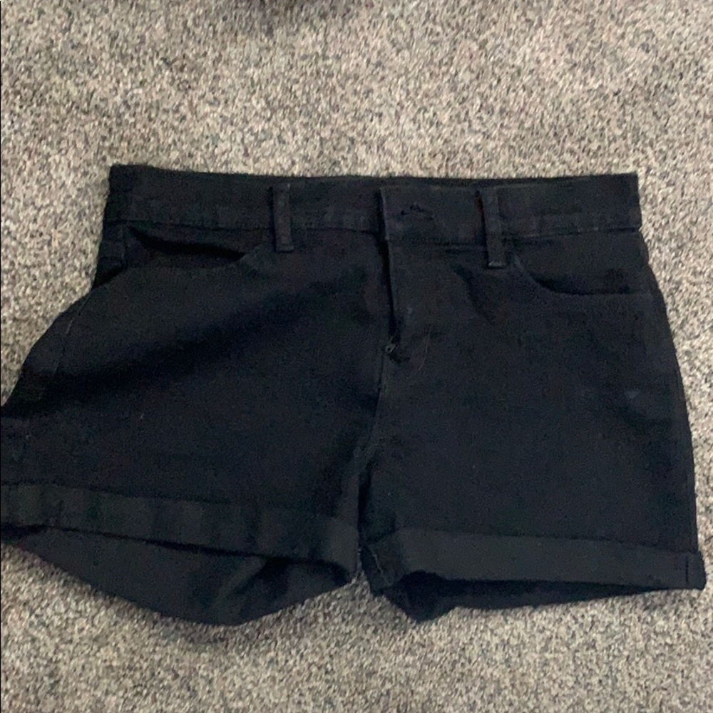 Black Jean Shorts